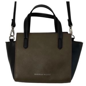 DANIELLE NICOLE Bag Adjustable Crossbody Top Handle Pebbled Faux Leather…